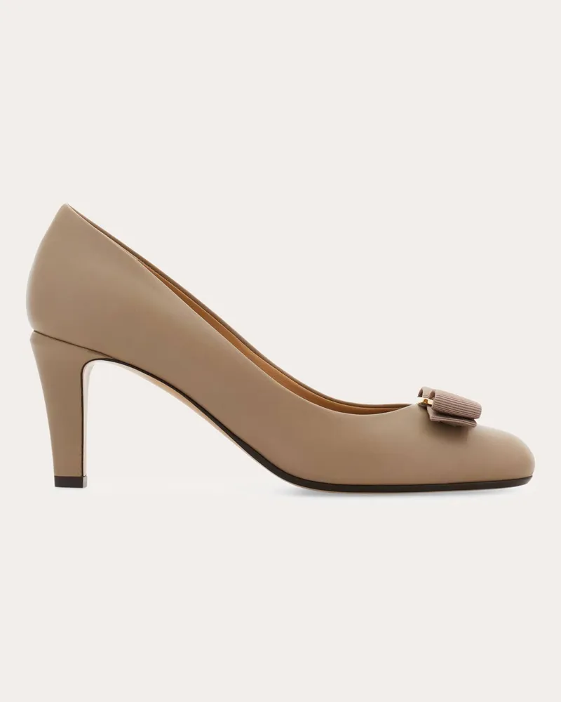 Ferragamo Donna Décolleté fiocco Vara Beige Beige