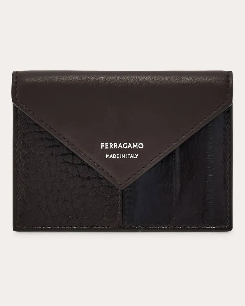 Ferragamo Uomo Porta carte di credito Marrone Marrone