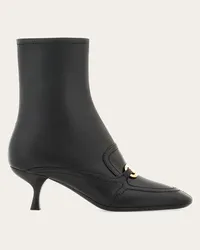 Ferragamo Donna Stivaletto placca new Vara Nero Nero