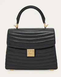 Ferragamo Donna Borsa a mano matelassé (M) Nero Nero