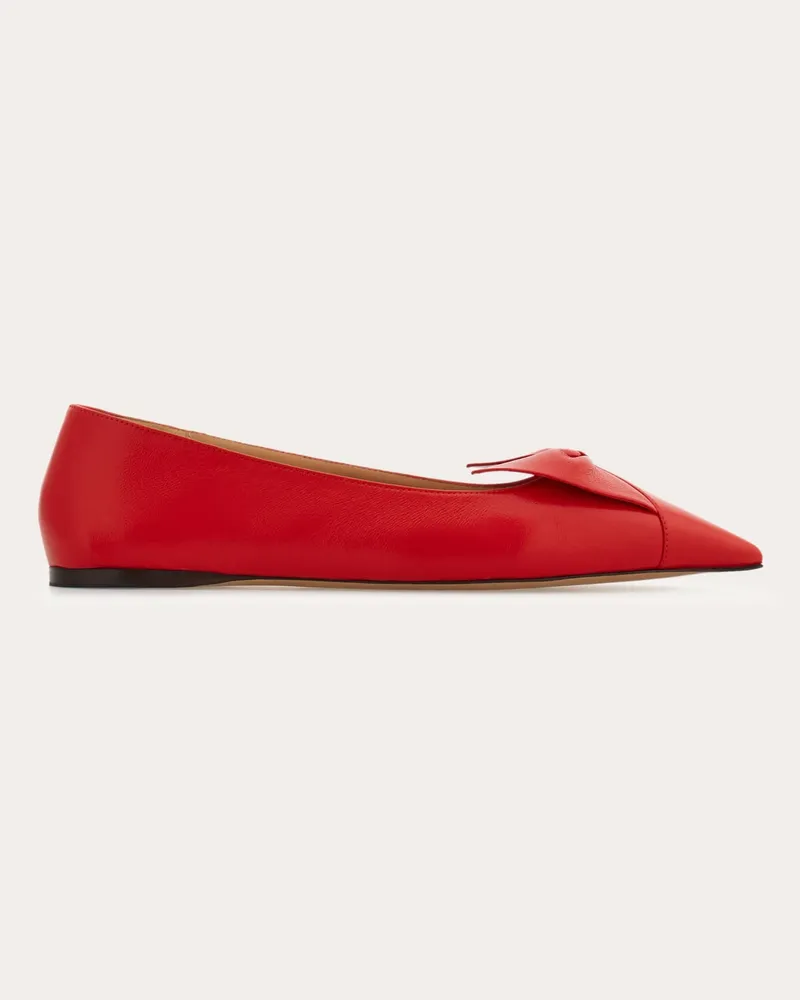 Ferragamo Donna Ballerina con fiocco soft Rosso Rosso