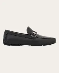 Ferragamo Uomo Driver ornamento Gancini Nero Nero