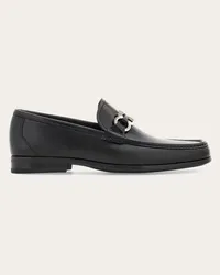 Ferragamo Uomo Mocassino ornamento Gancini Nero Nero