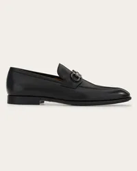 Ferragamo Uomo Mocassino ornamento Gancini Nero Nero