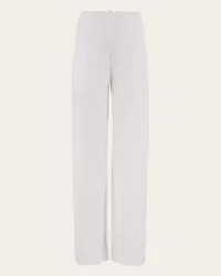 Ferragamo Donna Pantalone con maxi patch Bianco Bianco