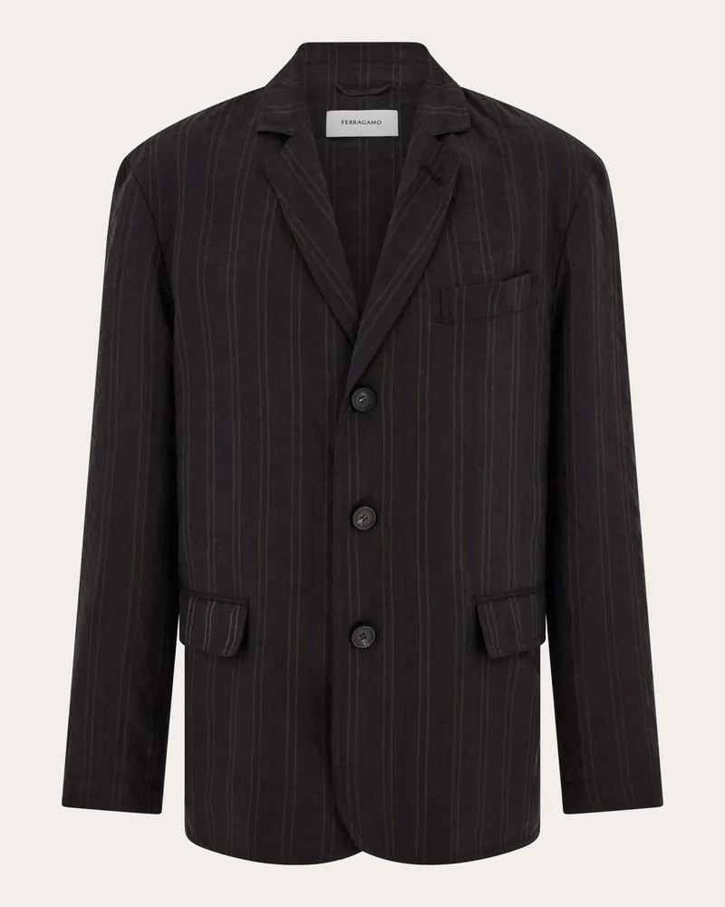 Ferragamo Uomo Blazer monopetto Marrone Marrone