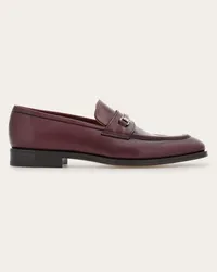 Ferragamo Uomo Mocassino con ornamento Rosso Rosso