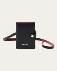 Ferragamo Uomo Porta badge bicolor Nero Nero