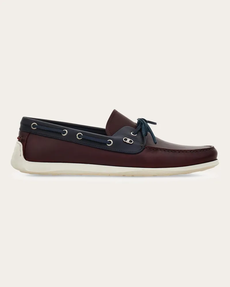 Ferragamo Uomo Boat shoe Rosso Rosso