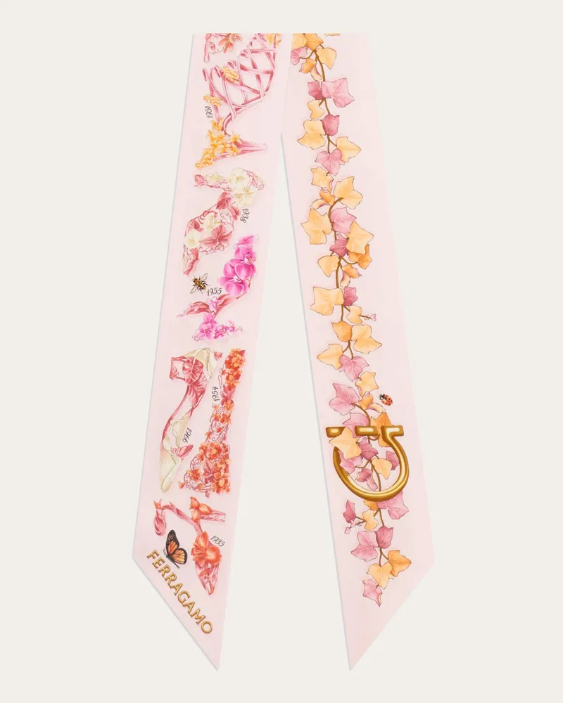 Ferragamo Donna Mini bandeau stampa Eden shoes Rosa Rosa