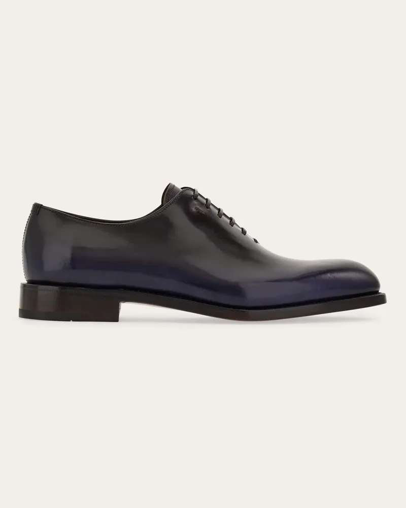 Ferragamo Uomo Oxford Tramezza Blu Blu