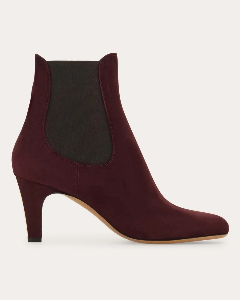 Ferragamo Donna Stivaletto Chelsea con tacco Rosso Rosso