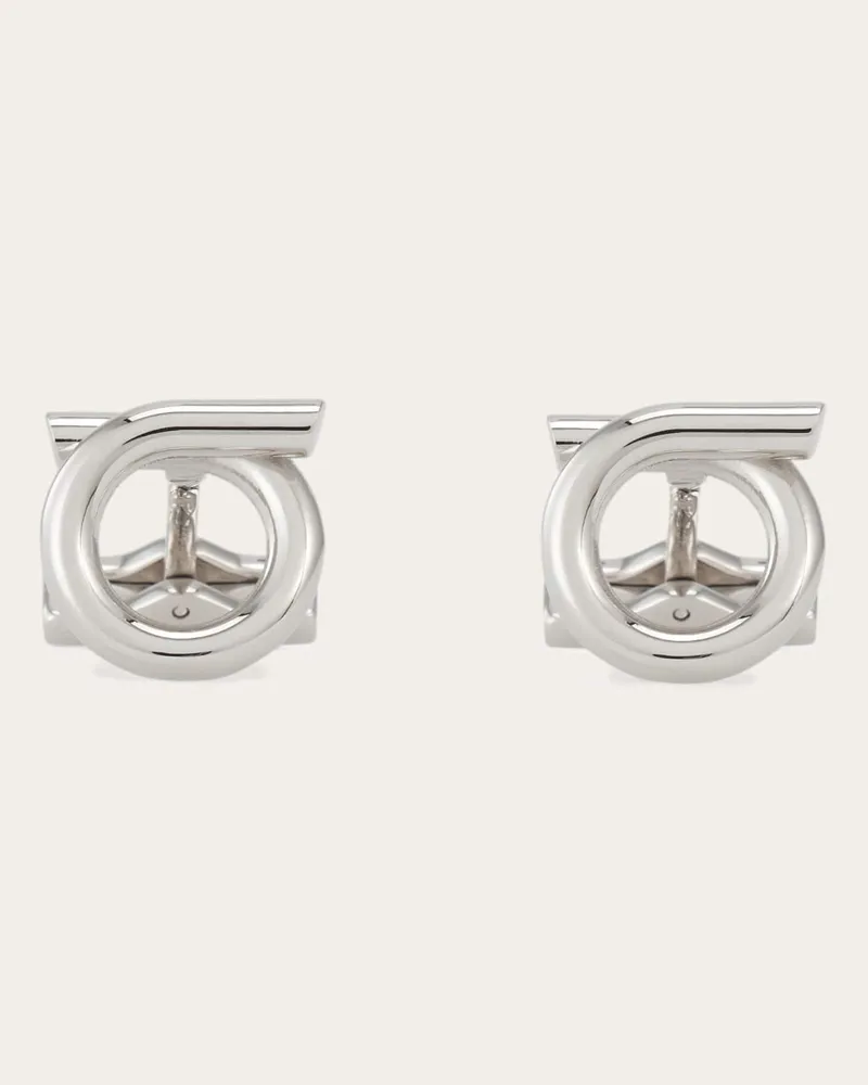 Ferragamo Uomo Gemelli Gancini Argento Argento