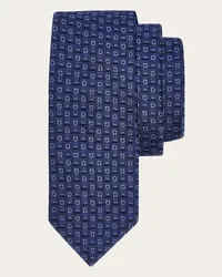 Ferragamo Uomo Cravatta jacquard Ferragamo Monogram Blu Blu