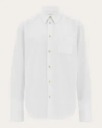 Ferragamo Uomo Camicia a manica lunga Bianco Bianco