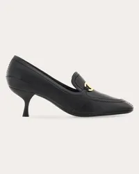 Ferragamo Donna Mocassino placca new Vara Nero Nero