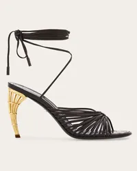 Ferragamo Donna Sandalo tacco gabbia Marrone Marrone