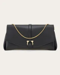 Ferragamo Donna Borsa a tracolla con patta (L) Nero Nero