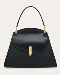 Ferragamo Donna Borsa a mano geometrica (S) Nero Nero