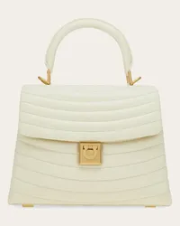 Ferragamo Donna Borsa a mano matelassé (M) Bianco Bianco