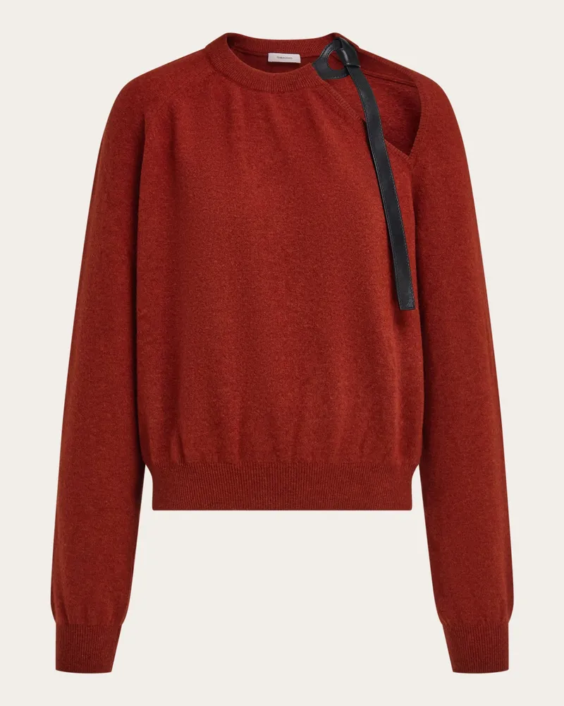 Ferragamo Donna Maglia con cut out Rosso Rosso