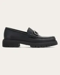 Ferragamo Uomo Mocassino ornamento Gancini Nero Nero