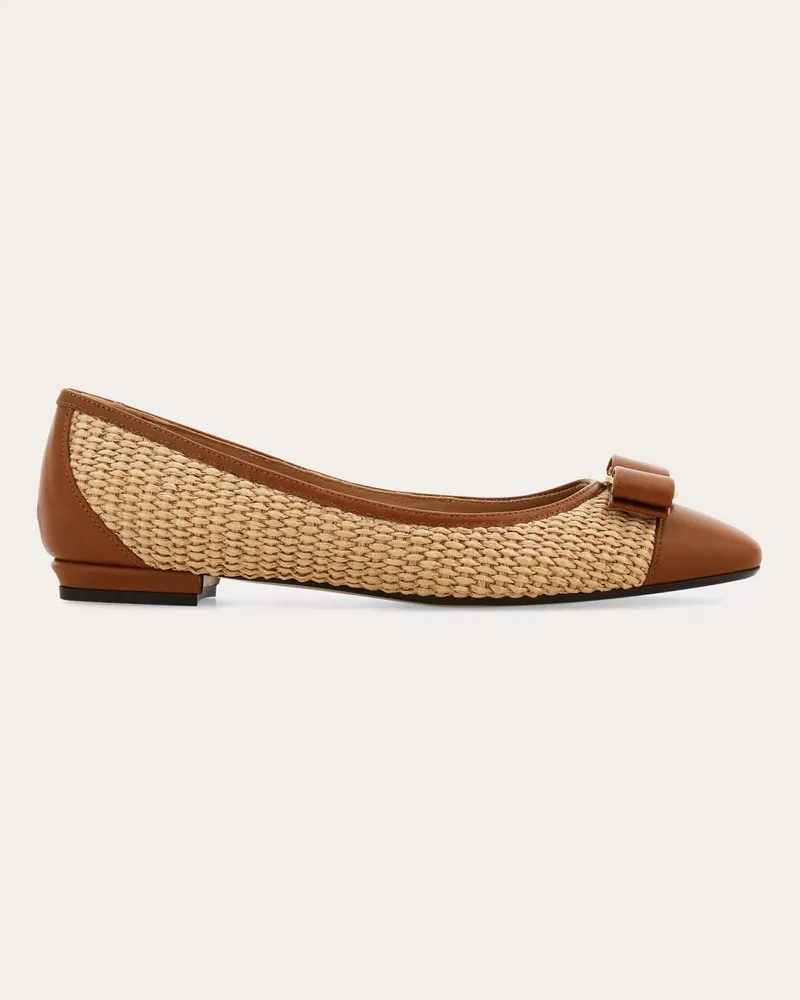 Ferragamo Donna Ballerina Varina Marrone Marrone