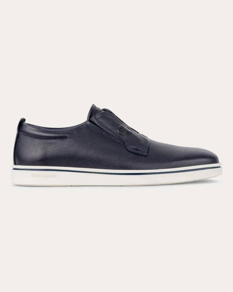 Ferragamo Uomo Derby slip on Blu Blu