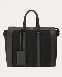 Ferragamo Uomo Borsa business Ferragamo Monogram Nero Nero