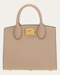 Ferragamo Donna Ferragamo Studio Box bag (S) Beige Beige