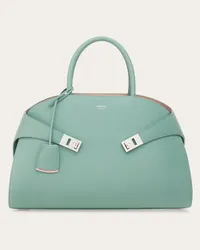 Ferragamo Donna Borsa a mano Hug (M) Verde Verde