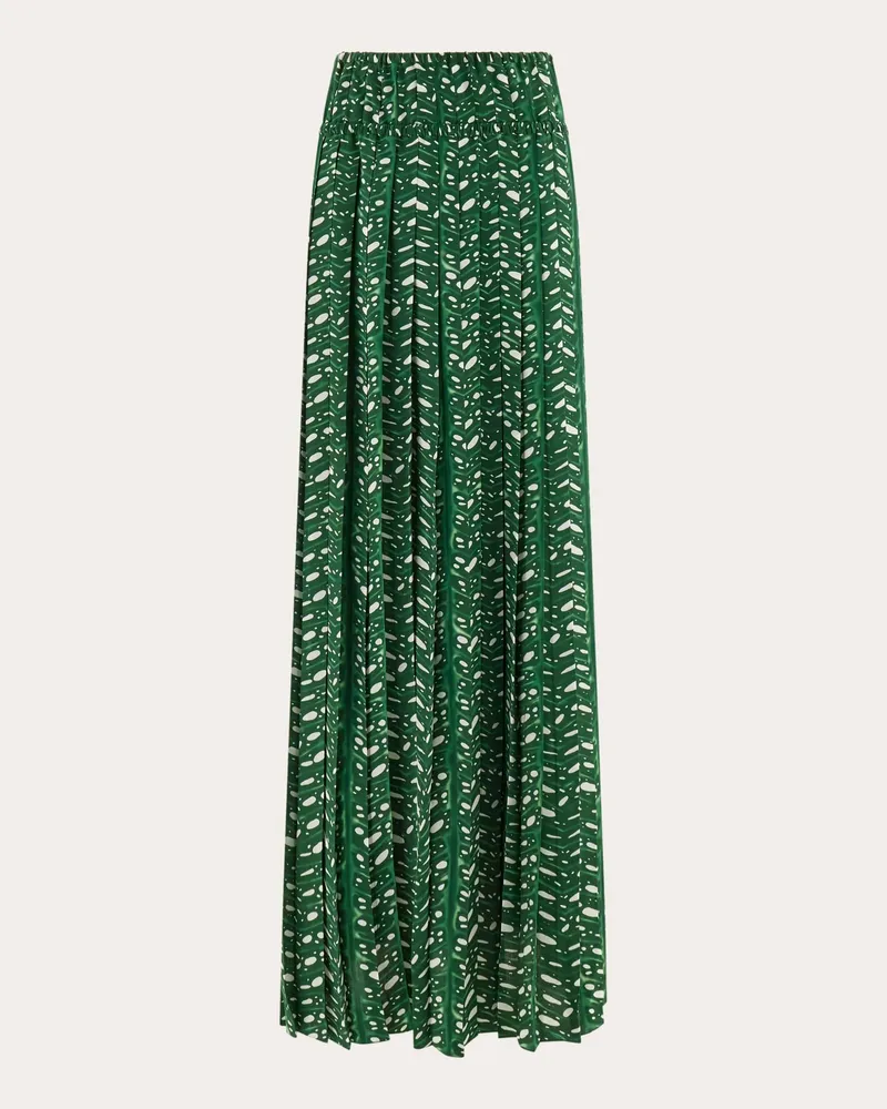 Ferragamo Donna Gonna in seta stampata Verde Verde