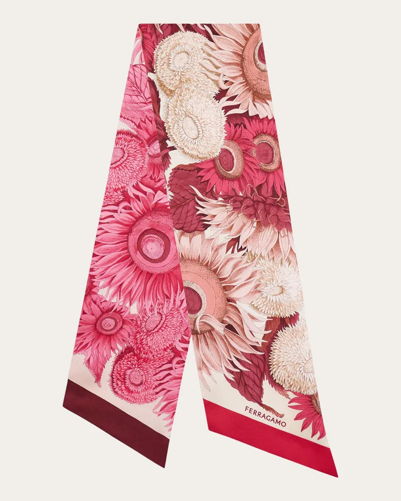 Ferragamo Donna Bandeau stampa Girasoli Rosa Rosa