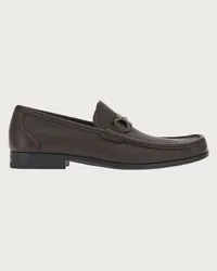 Ferragamo Uomo Mocassino ornamento Gancini Marrone Marrone