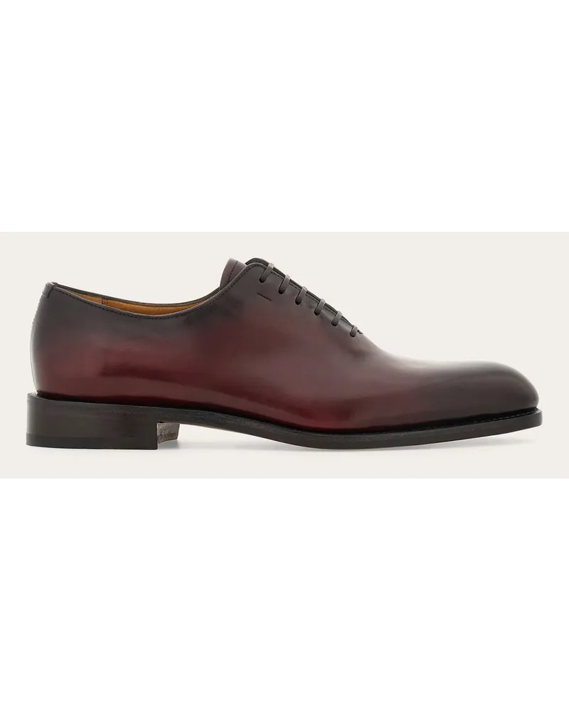 Ferragamo Uomo Oxford Tramezza Rosso Rosso