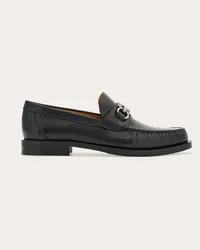 Ferragamo Uomo Mocassino ornamento Gancini Nero Nero