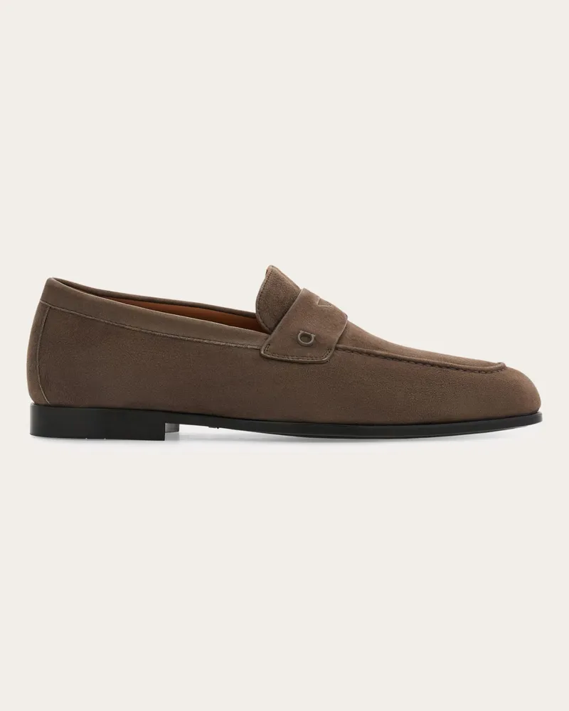 Ferragamo Uomo Mocassino Penny Grigio Grigio