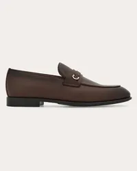 Ferragamo Uomo Mocassino ornamento Gancini Marrone Marrone