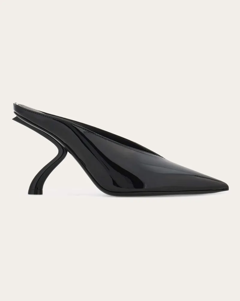 Ferragamo Donna Mule tacco scultura S Nero Nero