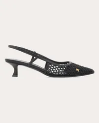 Ferragamo Donna Slingback Vara chain Nero Nero