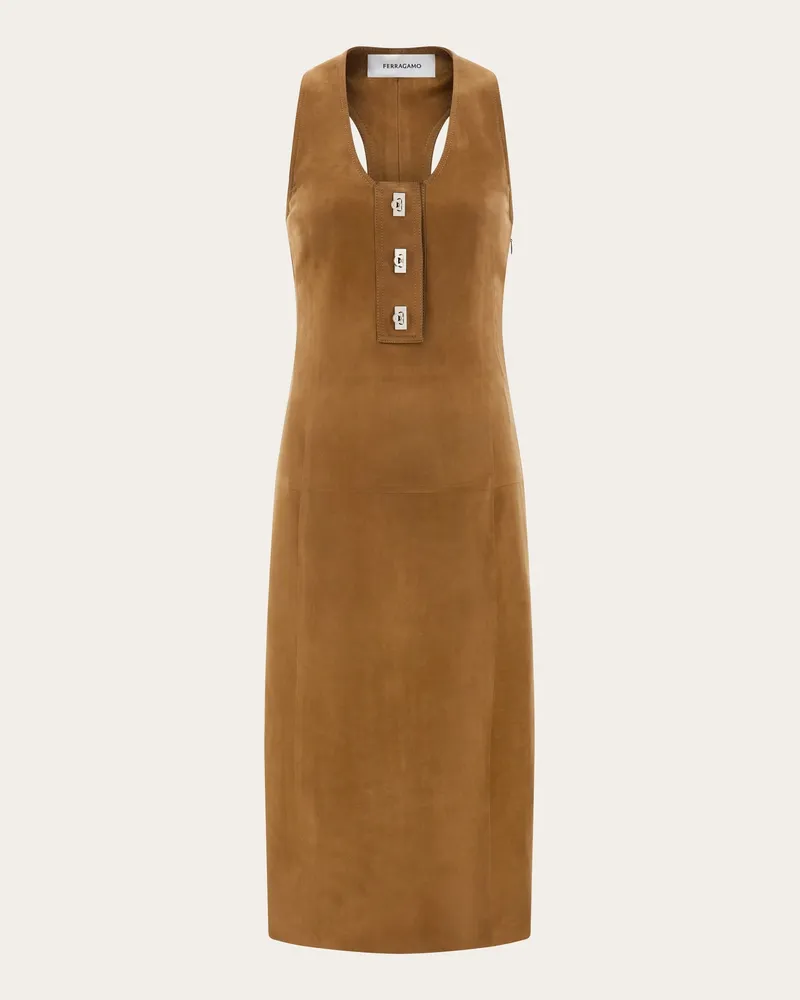 Ferragamo Donna Abito smanicato Beige Beige