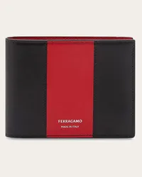 Ferragamo Uomo Portafoglio bicolor Rosso Rosso