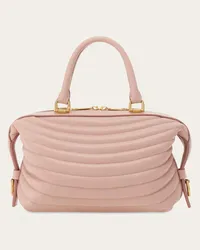 Ferragamo Donna Bowling bag matelassé (S) Rosa Rosa