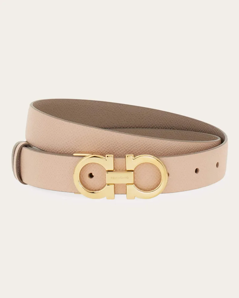 Ferragamo Donna Cintura reversibile e regolabile Gancini Rosa Rosa