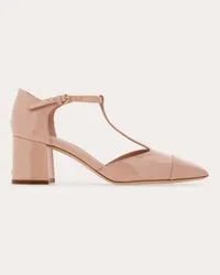 Ferragamo Donna Décolleté T-strap tacco chunky Rosa Rosa