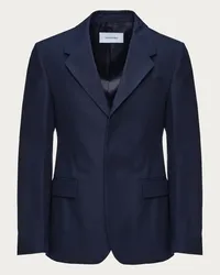 Ferragamo Uomo Blazer monopetto in lana Blu Blu