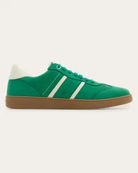 Ferragamo Uomo Sneaker bassa con firma Verde Verde