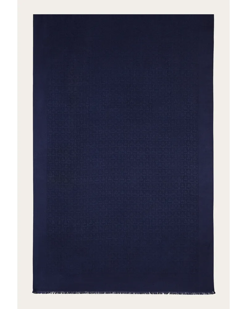 Ferragamo Donna Stola Gancini Blu Blu