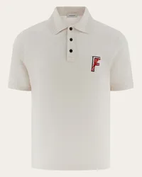 Ferragamo Uomo Polo in cotone biologico Bianco Bianco