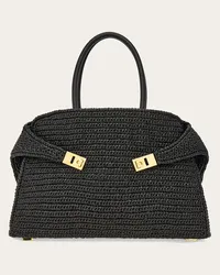 Ferragamo Donna Borsa a mano Hug (M) Nero Nero